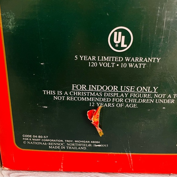 Vintage 24 inch animated Santa decoration with candle Christmas decoration - Picture 8 of 10